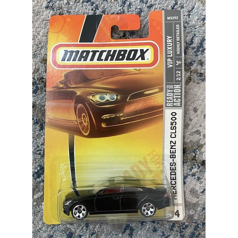 2007 Matchbox VIP Luxury Black Mercedes-Benz CLS500 #34 New Sealed HTF Rare